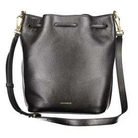   Coccinelle fekete bőr bucketbag, vödörtáska 27 x 21 x 14 cm