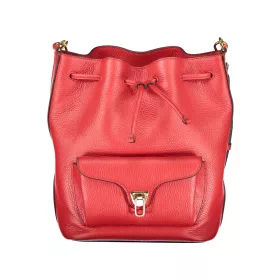   Coccinelle piros bőr bucketbag, vödörtáska 27 x 21 x 14 cm
