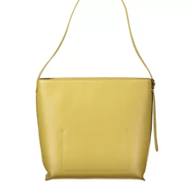   Coccinelle U4K C-Me Lock mustársárga női bőr bucket bag, vödörtáska 30 x 26 x 12 cm