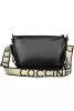 Coccinelle Gretel Ribbon fekete női bőr oldaltáska, crossbody 26 x 20 x 7 cm