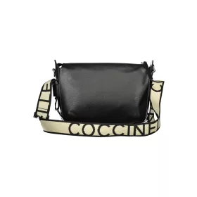   Coccinelle Gretel Ribbon fekete női bőr oldaltáska, crossbody 26 x 20 x 7 cm