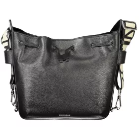   Coccinelle fekete női bőr vödörtáska, bucketbag 25 x 24 x 6 cm