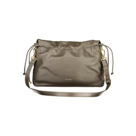   Coccinelle Lidia sötét taupe női bőr oldaltáska 31 x 21 x 10 cm