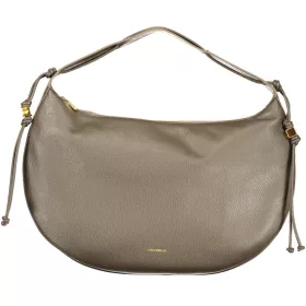   Coccinelle sötét taupe női bőr válltáska 45 x 27 x 2 cm