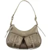 Coccinelle Mavery taupe női bőr válltáska 29 x 17 x 6 cm