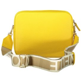   Coccinelle női, sárga bőr válltáska, partytáska  22 x 17 x 6 cm