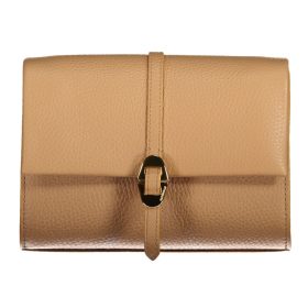 Coccinelle camel, bőr női válltáska  20 x 14 x 7 cm