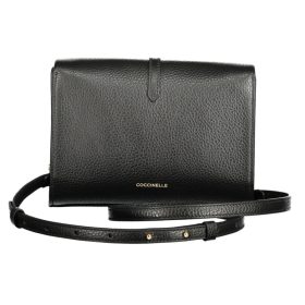 Coccinelle fekete, bőr női válltáska  20 x 14 x 7 cm