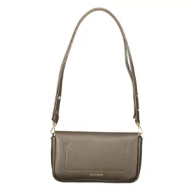   Coccinelle U4K C-Me Lock sötét taupe női bőr válltáska, oldaltáska 20 x 12 x 4 cm