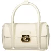 Coccinelle U4K C-Me Lock törtfehér női marhabőr kézitáska 20 x 11 x 6 cm
