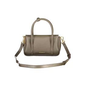    Coccinelle U4K C-Me Lock sötét taupe bőr női kézitáska, oldalpánttal 20 x 11 x 6 cm