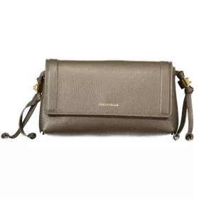   Coccinelle Thess sötét taupe női bőr oldaltáska, crossbody 20 x 12 x 7 cm