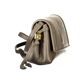   Coccinelle Thess sötét taupe női bőr oldaltáska, crossbody 20 x 12 x 7 cm