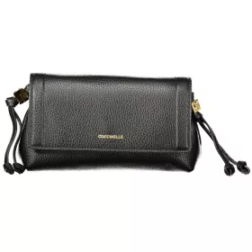   Coccinelle Thess fekete női bőr oldaltáska, crossbody 20 x 12 x 7 cm