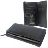 Emporio Valentini fekete színű férfi bőr pénztárca 17× 10 cm 