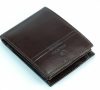 Emporio Valentini belül kapcsos barna férfi bőr pénztárca 13x9,5 cm