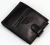 Emporio Valentini átfogópántos fekete férfi bőr pénztárca 12x10 cm