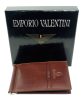 Emporio Valentini barna színű, bőr dollárpénztárca 11 x 8 cm