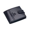 Emporio Valentini átfogópántos fekete bőr kismeretű pénztárca 10,5 x 8 cm