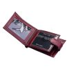 Emporio Valentini átfogópántos bordó bőr kismeretű pénztárca 10,5 x 8 cm