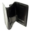 Emporio Valentini fekete férfi bőr pénztárca 12,5 x 10 cm