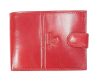 Emporio Valentini átfogópántos piros bőr pénztárca 13 x 9,5 cm