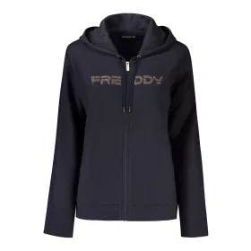 Freddy női kék cipzáras pulóver