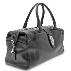 Giudi fekete bőr utazótáska