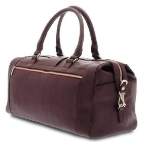 Giudi bordó női bőr utazótáska