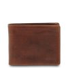 Giudi barna férfi Vacchetta bőr pénztárca 12 x 9,5 cm