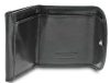 Giudi kisméretű fekete bőr pénztárca 8,9 × 7,2 cm