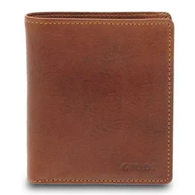   Giudi  barna férfi Vacchetta bőr pénztárca, irattárca 10,8 x 9,3 cm