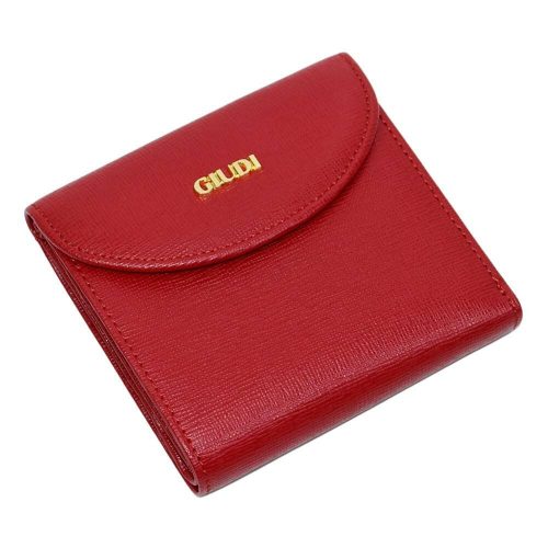 Giudi kisméretű, piros női bőr pénztárca
