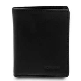   Giudi  fekete férfi Vacchetta bőr pénztárca, irattárca 10,2 x 8,2 cm