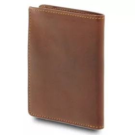   Giudi  barna férfi Vacchetta bőr pénztárca, irattárca 10,2 x 8,2 cm