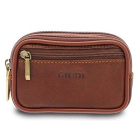 Giudi konyak színű férfi bőr övtáska 13 x 8 cm