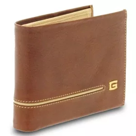   Giudi Newcastle barna-nugát férfi bőr pénztárca 12,2 x 9,5 cm