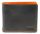 Giudi Halifax sötétbarna-narancs bőr dollár pénztárca