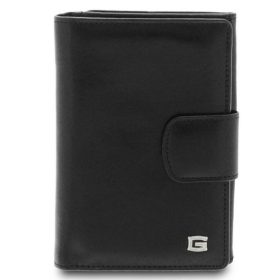 Giudi átfogópántos fekete színű bőr pénztárca