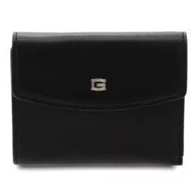 Giudi vacchetta fekete női bőr pénztárca 13 x 10,5 cm