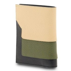 Giudi tricolor bőr pénztárca  11 x 9 cm