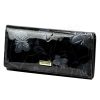 Gregorio nagyméretű, mintás fekete női pénztárca 18,5 × 10 cm