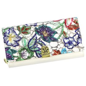 Gregorio nagyméretű mintás női pénztárca 19 × 10 cm