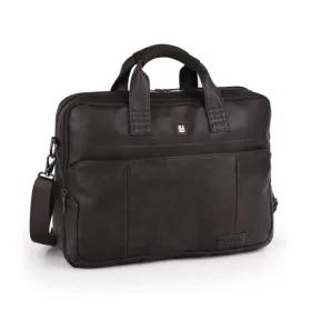 Gabol Status sötétbarna laptoptáska 15,6"