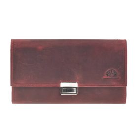 Greenburry női bordó női vintage pénztárca, brifkó 