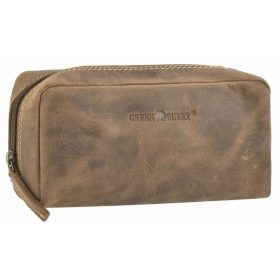 Greenburry barna bőr tolltartó, kozmetikai táska