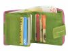 Greenburry kisméretű női bőr pénztárca, fuxia-zöld