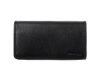 GreenLand Nature fekete bőr pénztárca, brifkó 17,5 x 10 cm