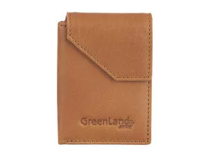 GreenLand Nature bőr pénztárca RFID védelemmel 9,5 x 7 cm