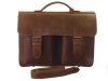 GreenLand Schulmeister konyak, bőr, aktatáska, válltáska 40 x 32 cm